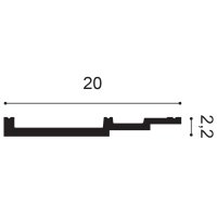 Stuckleiste Decke SX181 - 2 Meter