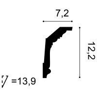 Stuckleiste C304F flexibel - 2 Meter Deckenleiste Orac Decor