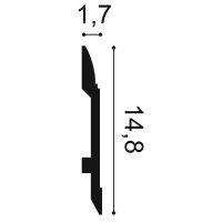 Sockelleiste SX104 Orac Decor - 2 Meter