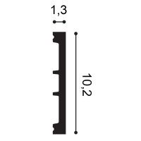 Sockelleiste SX163 Orac Decor - 2 Meter