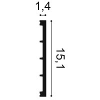 Sockelleiste SX168 Orac Decor - 2 Meter