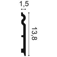 Sockelleiste SX138F Orac Decor flexibel - 2 Meter
